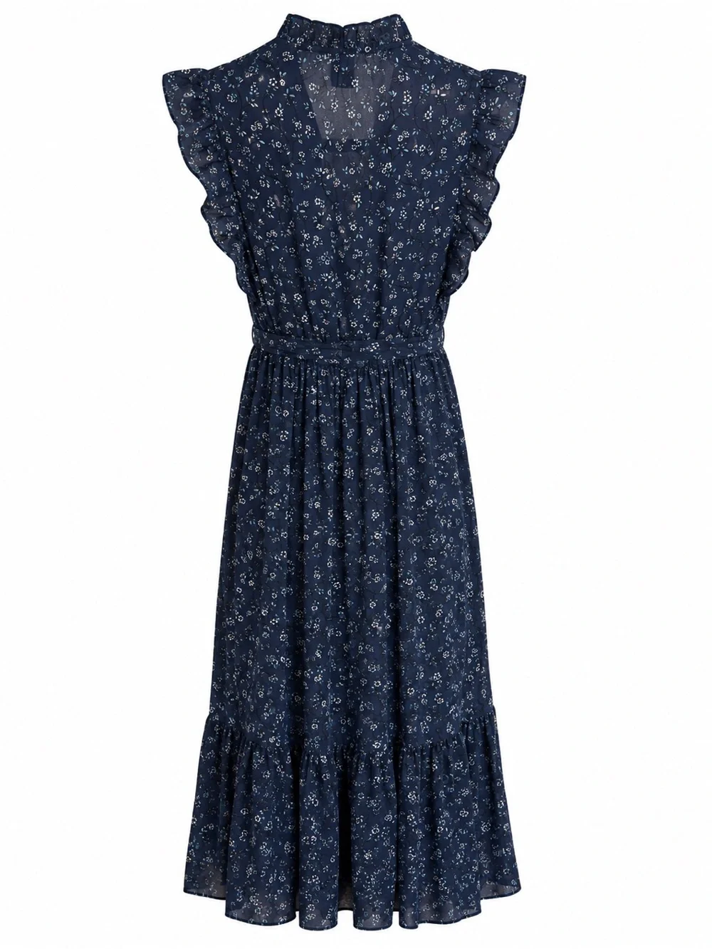 🌺 Kate Spade New York Floral Ruffle Wrap Midi/Maxi Dress